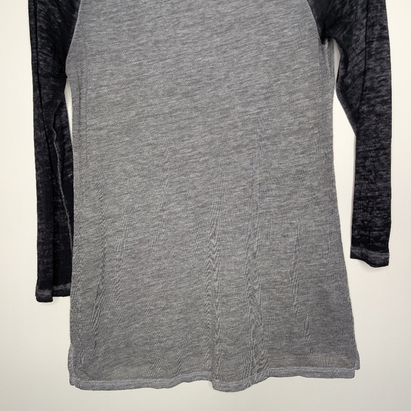 Star Wars Darth Vader Christmas Scarf 3/4 Sleeve Gray Sheer Tee Shirt Size Small - Picture 13 of 16